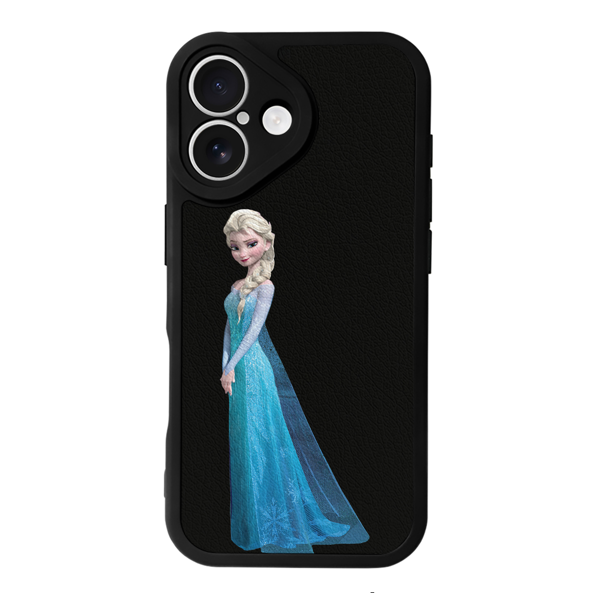 （画像用） アナと雪の女王 アンナ エルサ Frozen Anna Elsa 【iPhone 16シリーズ対応】シリコンスマホケース（レザー調） 材質：シリコン
